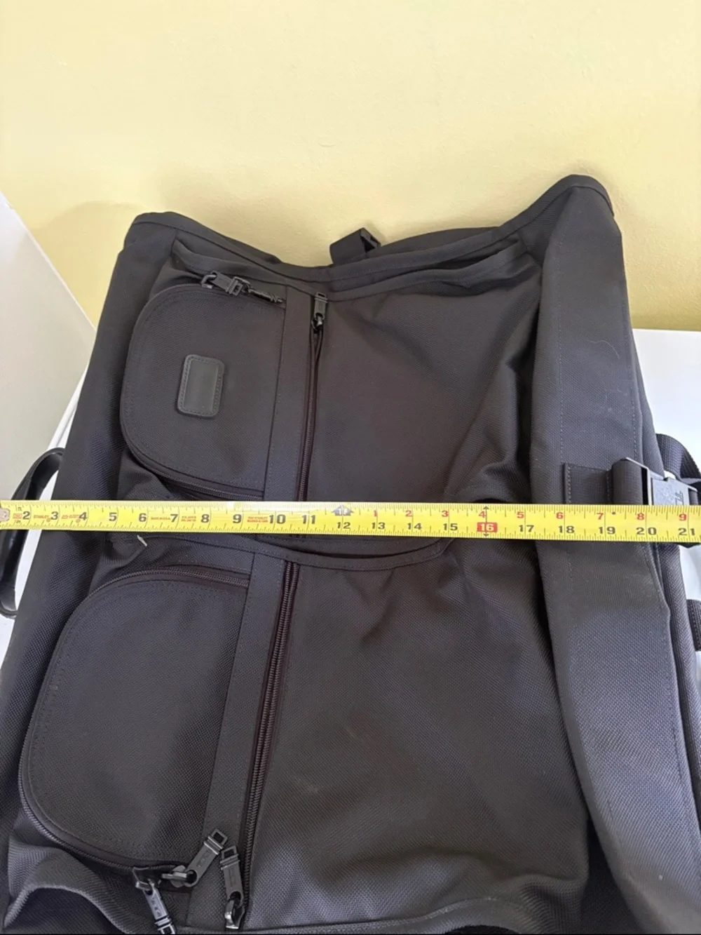 Tumi Black Ballistic Nylon Suiter Garment Bag